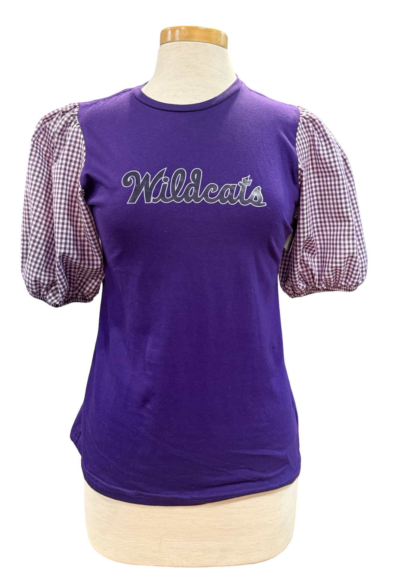 KSU Wildcats Long Puff Gingham