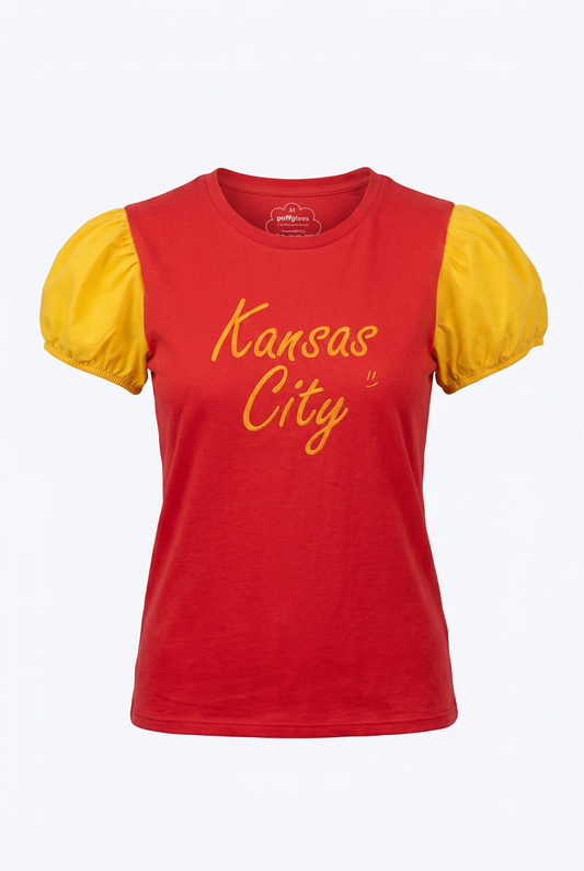 KC Red & Gold Short Puff