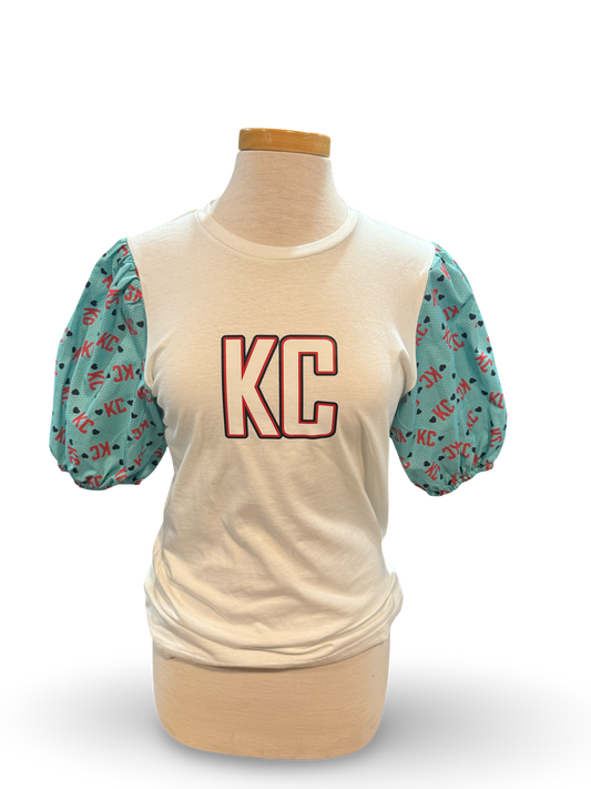 KC Current PuffyteesTM Shirt with a Long Puff Sleeve